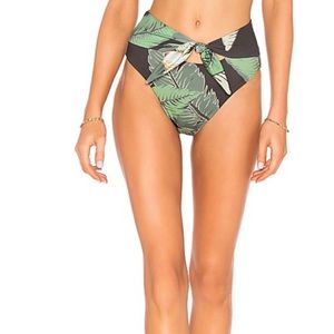 Beach Riot high waisted bottoms - Black Palm